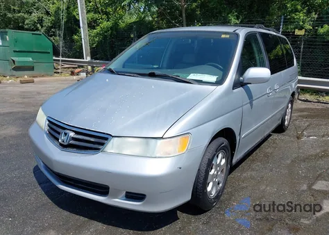 2002 Honda Odyssey Ex-L z USA, uszkodzony, nr VIN 5FNRL18032B052428